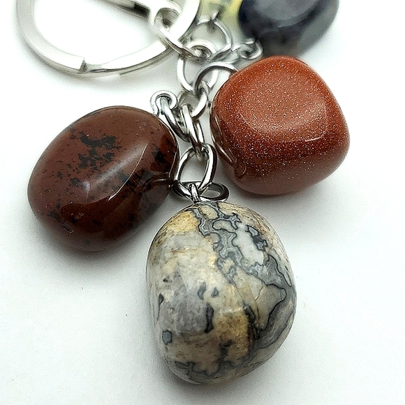 Natural Healing Gemstones Keychain or Purse Charm etc. - Picture 9 of 14